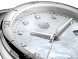 Tag Heuer Formula 1 White Mother of Pearl Dial Silver Steel Strap Watch for Women - WBJ1319.BA0666