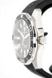Tag Heuer Aquaracer Quartz Black Dial Black Rubber Strap Watch for Men - WAY101A.FT6141
