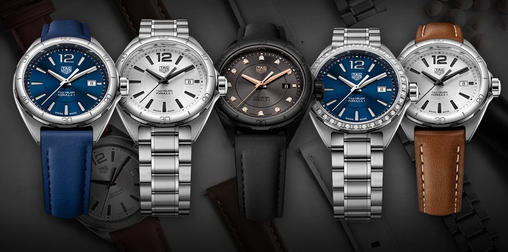 Tag Heuer Formula 1 Diamonds Blue Dial Silver Steel Strap Watch for Women - WBJ1416.BA0664