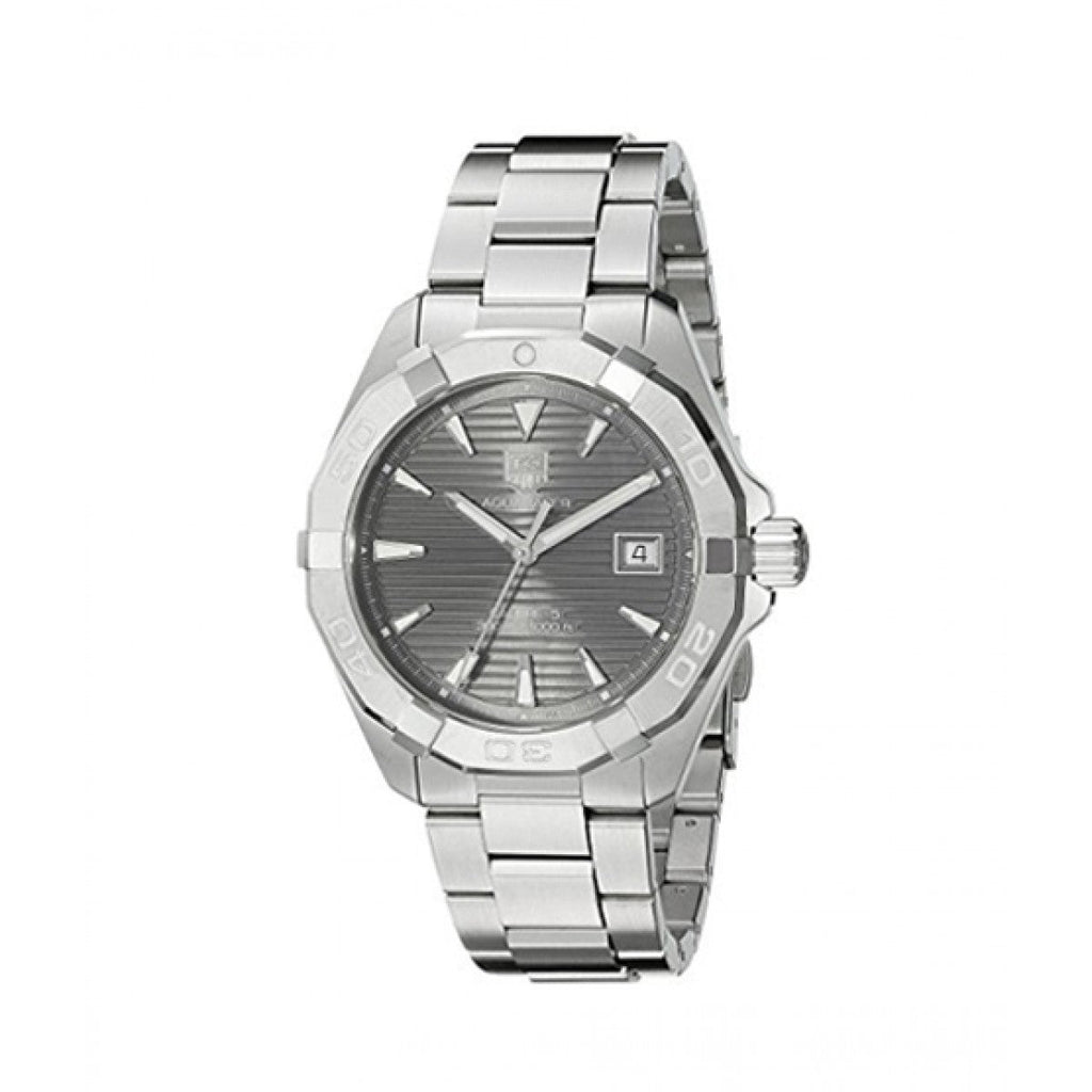 Tag Heuer Aquaracer Automatic Anthracite Grey Dial Silver Steel Strap Watch for Men - WAY2113.BA0928