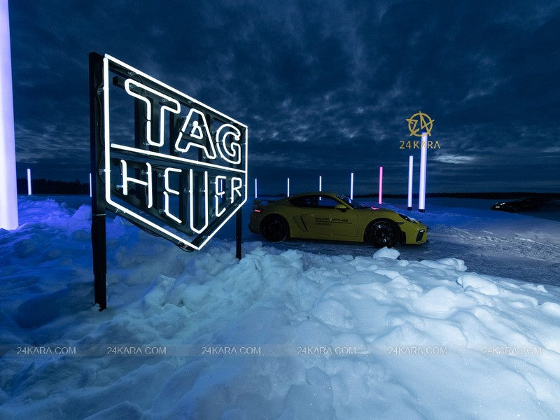 Tag Heuer Carrera x Porsche Automatic Chronograph Black Dial Black Nylon Strap Watch for Men - CBN2A1H.FC6512