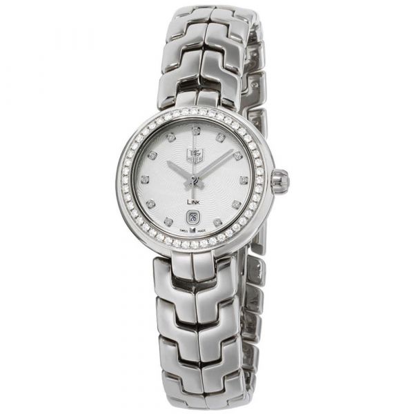 Tag Heuer Link Diamonds Silver Dial Silver Steel Strap Watch for Women - WAT1414.BA0954