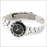 Marc Jacobs Blade Black Dial Silver Steel Strap Watch for Women - MBM3059