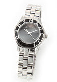 Marc Jacobs Blade Black Dial Silver Steel Strap Watch for Women - MBM3058