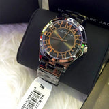 Marc Jacobs Henry Skeleton Black Dial Black Steel Strap Watch for Women - MBM3254