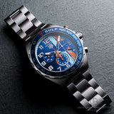 Tag Heuer Formula 1 Gulf Edition Chronograph Blue Dial Silver Steel Strap Watch for Men - CAZ101AT.BA0842