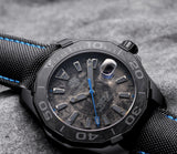 Tag Heuer Aquaracer Calibre 5 Black Nylon Strap Carbon Dial Watch for Men -  WBD218C.FC6447