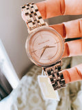 Michael Kors Cinthia Mother of Pearl Rose Gold Dial Rose Gold Steel Strap Watch for Women - MK3643