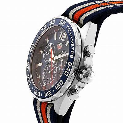 Tag Heuer Formula 1 Quartz Chronograph Blue Dial Two Tone NATO Strap Watch for Men - CAZ1010.FC8196