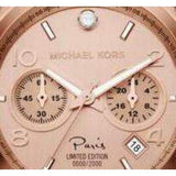 Michael Kors Paris Limited Edition Rose Gold Dial Steel Strap Watch for Women - MK5716