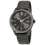 Tag Heuer Carrera Diamonds Anthracite Black Dial Black Leather Strap Watch for Women - WAR1115.FC6392
