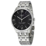 Tissot T Classic Chemin Des Tourelles Chronometer Black Dial Silver Steel Strap Watch For Men - T099.408.11.058.00