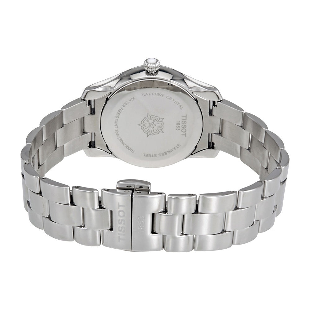 Tissot T Wave Silver Dial Silver Steel Strap Watch For Women - T112.210.11.031.00