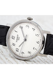 Tissot T Classic Desire White Dial Black Leather Strap Watch For Men - T52.1.421.12