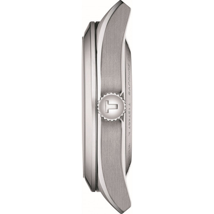 Tissot Gentleman Powermatic 80 Silicium Black Dial Silver Steel Strap Watch For Men - T127.407.11.051.00