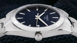 Tissot Gentleman Blue Dial Silver Steel Strap Watch For Men - T127.410.11.041.00