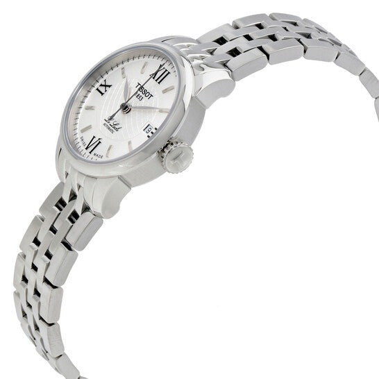 Tissot Le Locle Small Automatic Silver Dial Silver Steel Strap Watch For Women - T41.1.183.33