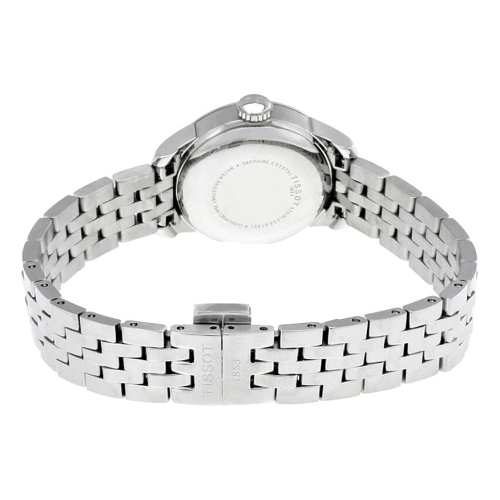 Tissot Le Locle Automatic Small Lady Black Dial Silver Steel Strap Watch For Women - T41.1.183.53