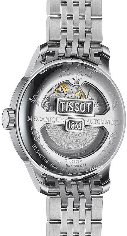 Tissot Le Locle Powermatic 80 Black Dial Silver Steel Strap Watch For Men - T006.407.11.053.00