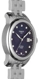 Tissot Le Locle Automatic Diamonds Mother of Pearl Black Dial Silver Steel Strap Watch For Women - T006.207.11.126.00