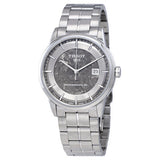 Tissot Luxury Powermatic 80 Anthracite Grey Dial Silver Steel Strap Watch For Men - T086.407.11.061.10