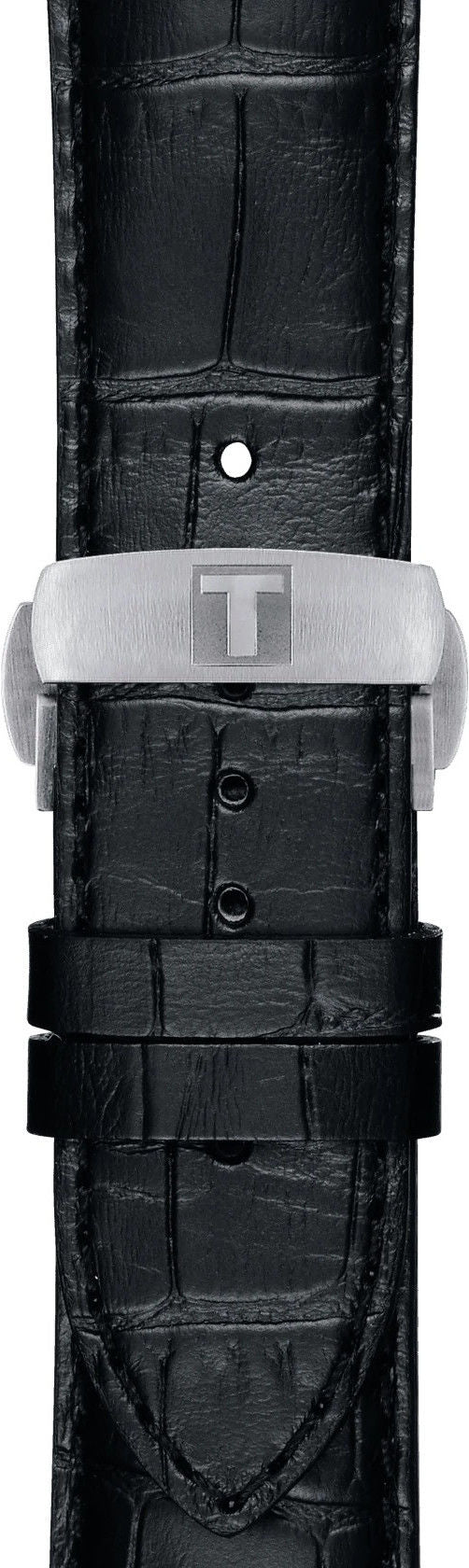 Tissot Luxury Powermatic 80 Black Dial Black Leather Strap Watch For Men - T086.407.16.057.00