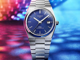 Tissot PRX Powermatic 80 Blue Dial Silver Steel Strap Watch for Men - T137.407.11.041.00