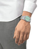 Tissot PRX Powermatic 80 Automatic Mint Green Dial Silver Steel Strap Watch for Men - T137.407.11.091.01