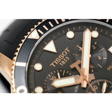 Tissot Seastar 1000 Chronograph Black Dial Black Rubber Strap Watch For Men - T120.417.37.051.00