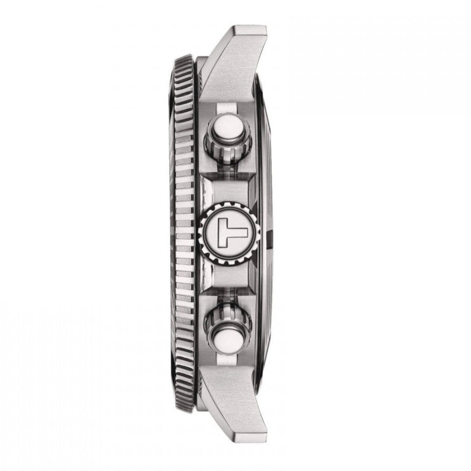 Tissot Seastar 1000 Chronograph Driver Blue Dial Silver Steel Strap Watch For Men - T120.417.11.041.01