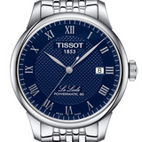 Tissot Le Locle Powermatic 80 Blue Dial Silver Steel Strap Watch For Men - T006.407.11.043.00