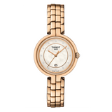 Tissot T Lady Flamingo Mother of Pearl Dial Rose Gold Steel Strap Watch For Women - T094.210.33.116.02
