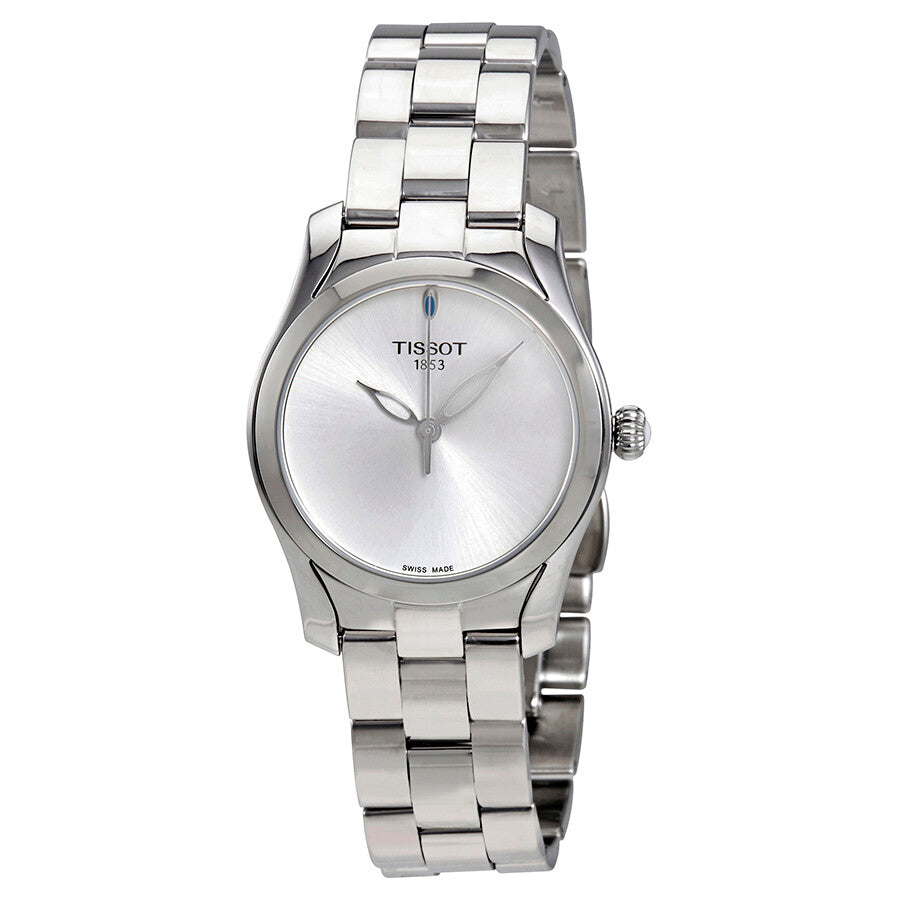 Tissot T Wave Silver Dial Silver Steel Strap Watch For Women - T112.210.11.031.00