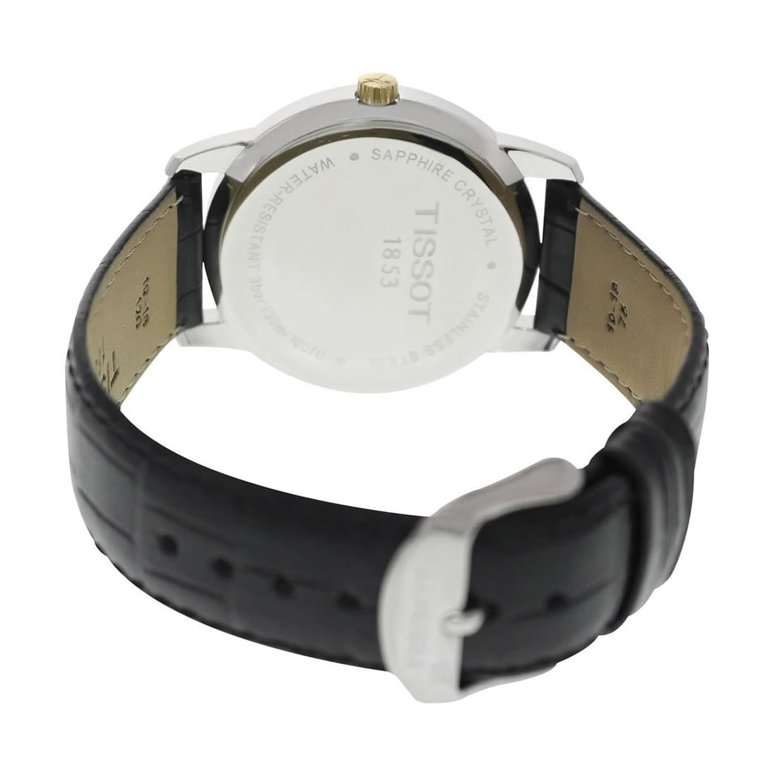 Tissot T Classic Dream Black Dial Black Leather Strap Watch for Men - T033.410.26.053.01