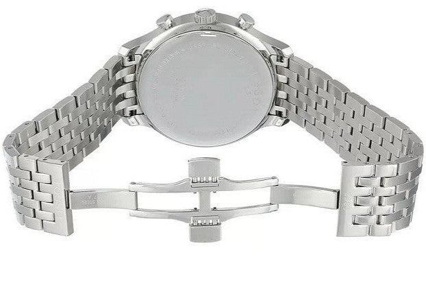 Tissot T Classic Tradition Chronograph White Dial Silver Steel Strap Watch For Men - T063.617.11.037.00