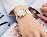 Tissot T Lady Flamingo Mother of Pearl White Dial White Leather Strap Watch For Women - T094.210.26.111.01