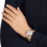 Tissot T Lady Flamingo Mother of Pearl White Dial Two Tone Steel Strap Watch For Women - T094.210.22.111.00