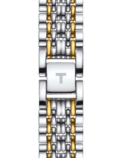 Tissot T Classic Everytime Small White Dial Two Tone Mesh Bracelet Watch For Women - T109.210.22.031.00