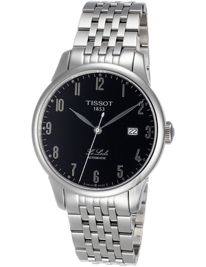 Tissot T Classic Powermatic 80 Black Dial Silver Steel Strap Watch For Men - T41.1.483.52