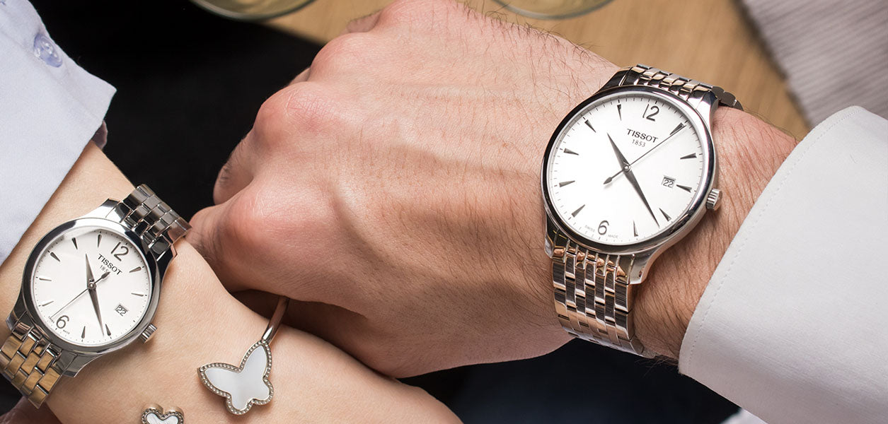 Tissot T Classic Tradition White Dial Silver Steel Strap Watch For Men - T063.610.11.037.00