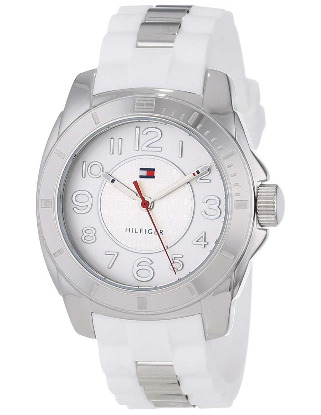 Tommy Hilfiger K2 White Dial White Rubber Strap Watch for Women - 1781306