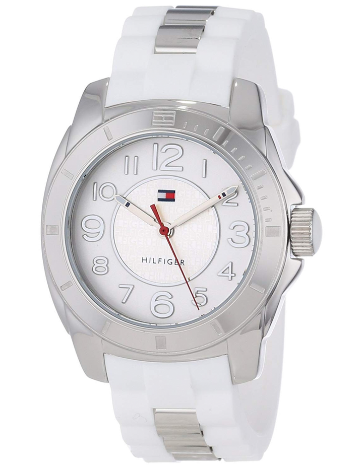 Tommy Hilfiger K2 White Dial White Rubber Strap Watch for Women - 1781306