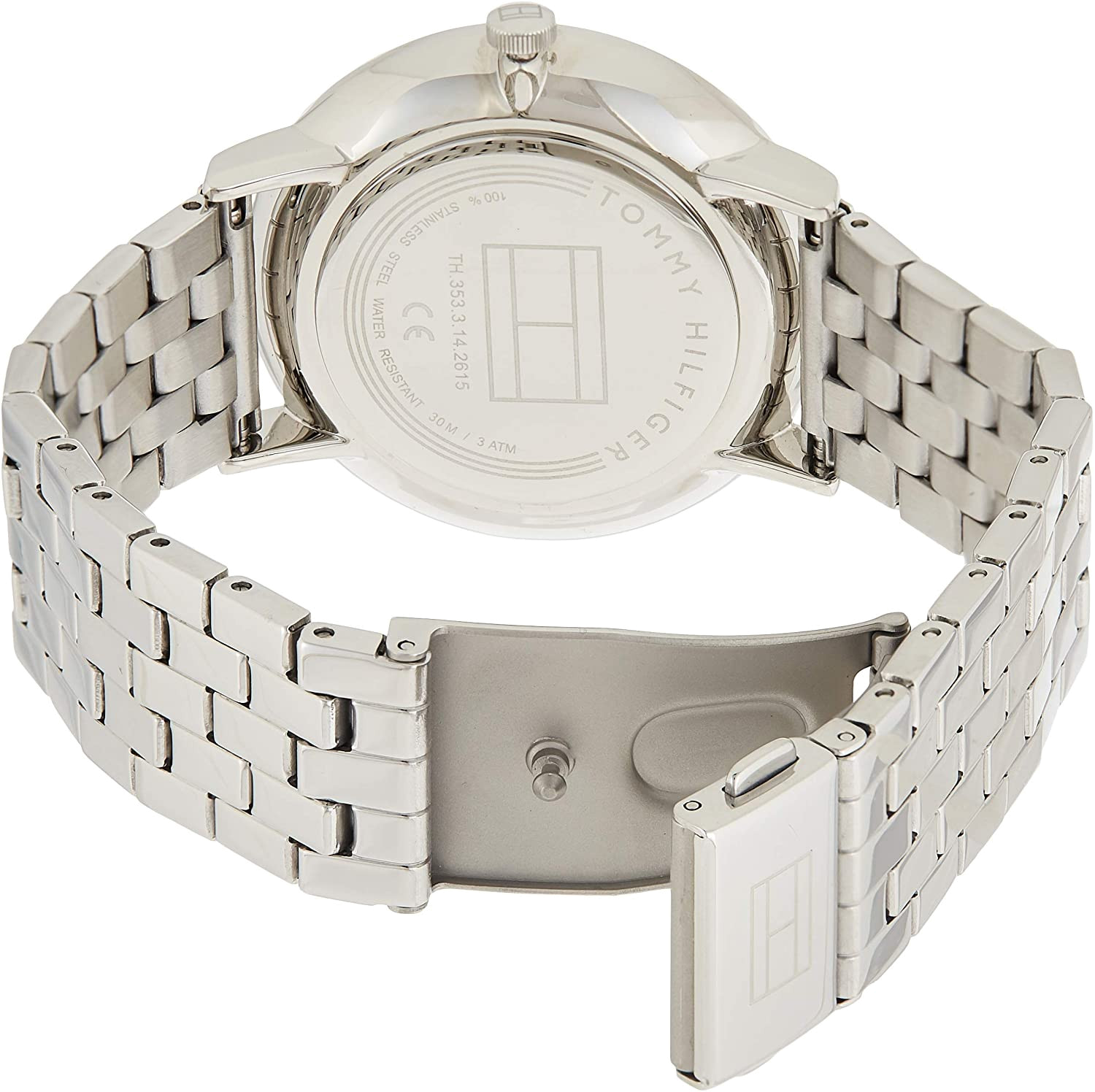 Tommy Hilfiger Jenna Quartz White Dial Silver Steel Strap Watch for Women - 1782068