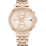 Tommy Hilfiger Carly Rose Gold Dial Rose Gold Steel Strap Watch for Women - 1781788