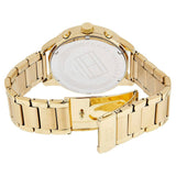 Tommy Hilfiger Chase Quartz White Dial Gold Steel Strap Watch for Men - 1791576