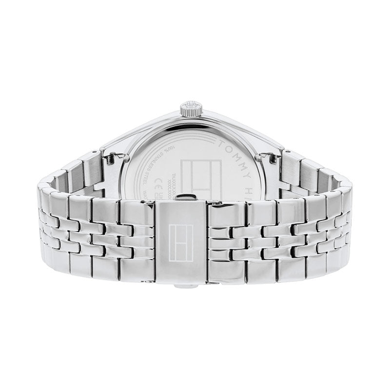 Tommy Hilfiger Monica Multifunction Chronograph Pink Dial Silver Steel Strap Watch For Women - 1782590