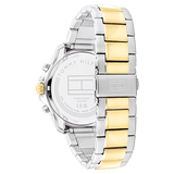 Tommy Hilfiger Jordon Chronograph Black Dial Two Tone Steel Strap Watch For Men - 1792095