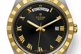 Tudor Royal Automatic Black Dial Two Tone Steel Strap Watch for Men - M28603-0003