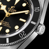 Tudor Black Bay 54 Black Dial Silver Steel Strap Watch for Men - M79000N-0001
