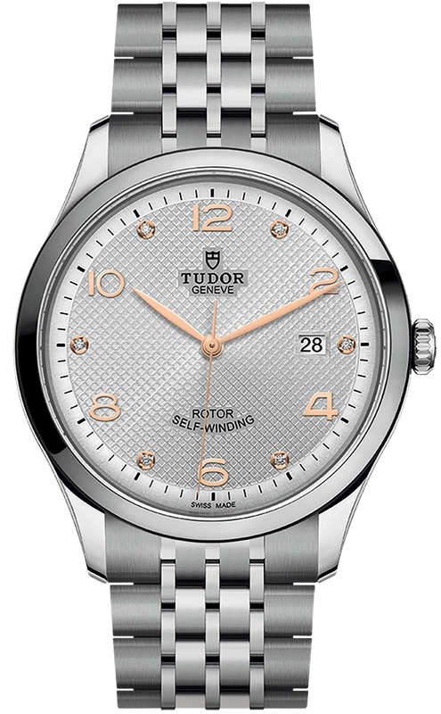 Tudor 1926 Automatic Diamonds Silver Dial Silver Steel Strap Watch for Men - M91650-0003